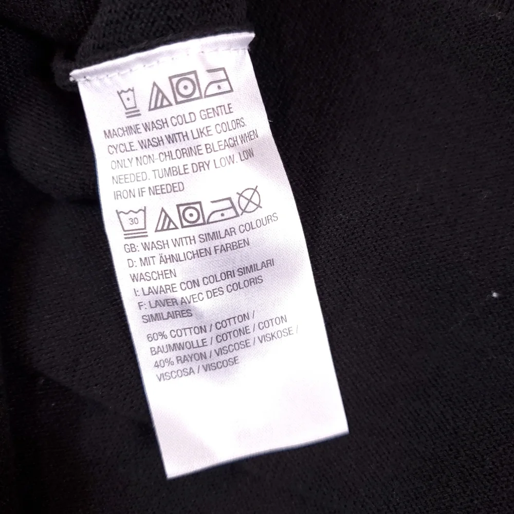 Isaac Mizrahi Live Black Long Sleeve Crew Neck Sweater - Picture 4 of 4